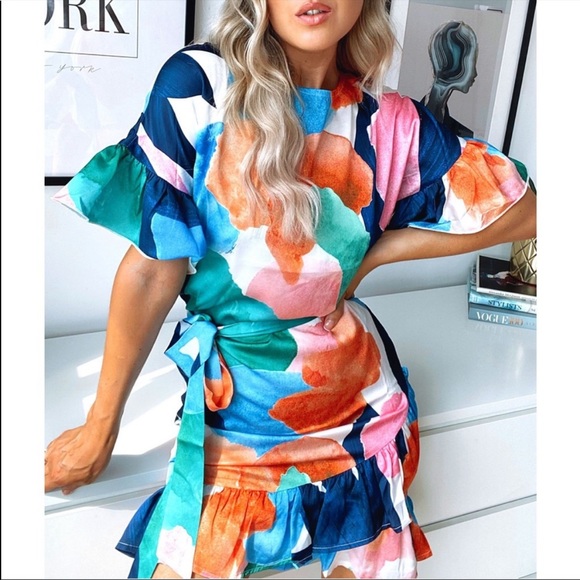 Never Fully Dressed Dresses & Skirts - Never fully dressed Artist print mini dress